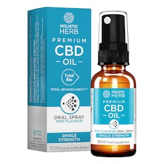 Premium CBD Oral Spray Single Strength 30ml Mint Flavour